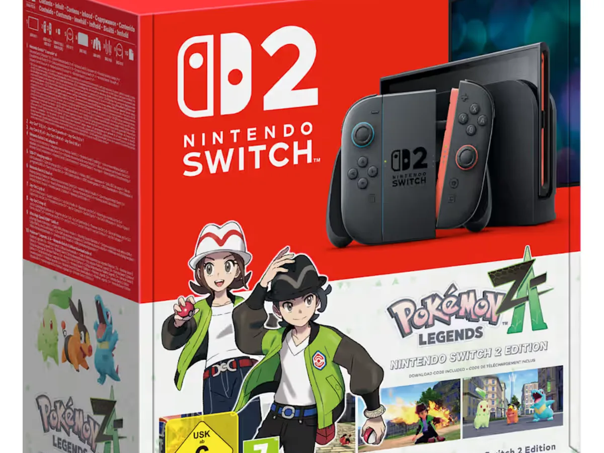Nintendo Switch con juego de Pokémon en mano