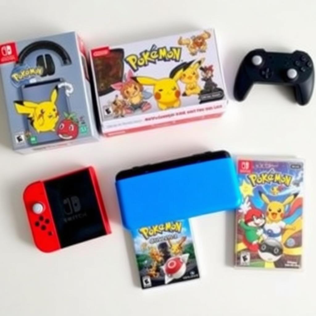 Nintendo Switch con juegos y accesorios Pokémon