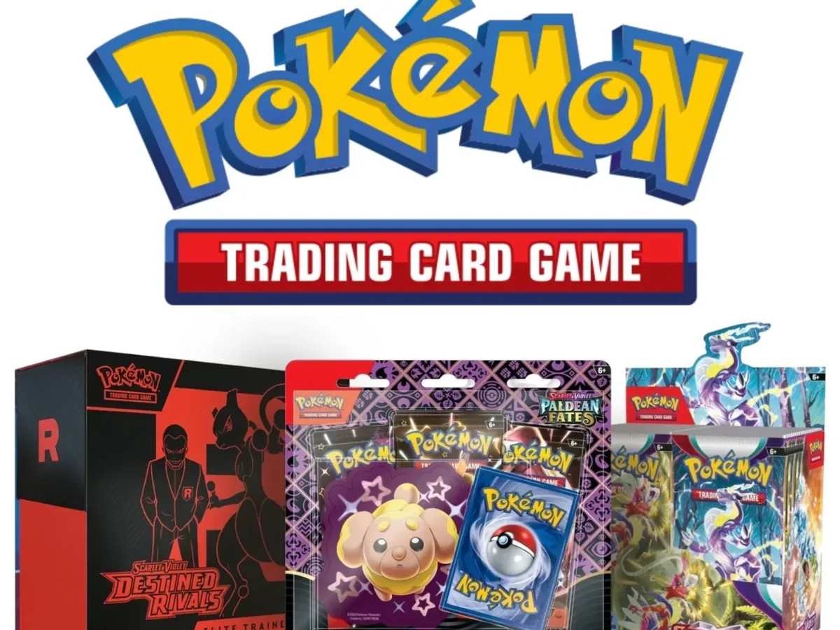 Productos del juego de cartas coleccionables Pokémon TCG: Elite Trainer Box, sobres y booster box